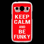Coque Samsung Galaxy Ace4 Keep Calm Funky Rouge
