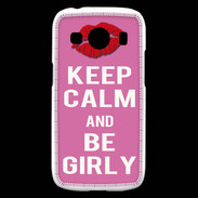 Coque Samsung Galaxy Ace4 Keep Calm Girly Rose