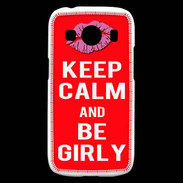Coque Samsung Galaxy Ace4 Keep calm Girly Rouge