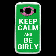 Coque Samsung Galaxy Ace4 Keep Calm Girly Vert