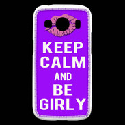 Coque Samsung Galaxy Ace4 Keep Calm Girly Violet