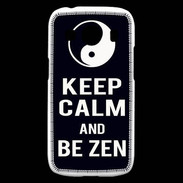 Coque Samsung Galaxy Ace4 Keep Calm Be Zen Noir