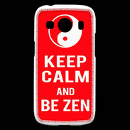 Coque Samsung Galaxy Ace4 Keep Calm Be Zen Rouge