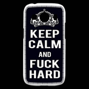 Coque Samsung Galaxy Ace4 Keep Calm Fuck hard Noir