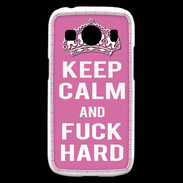 Coque Samsung Galaxy Ace4 Keep Calm Fuck hard Rose