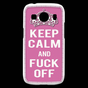 Coque Samsung Galaxy Ace4 Keep Calm Fuck Off Rose