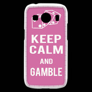 Coque Samsung Galaxy Ace4 Keep Calm Gamble Rose
