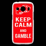 Coque Samsung Galaxy Ace4 Keep Calm Gamble Rouge
