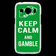 Coque Samsung Galaxy Ace4 Keep Calm Gamble Vert