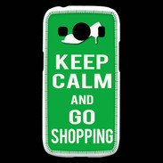 Coque Samsung Galaxy Ace4 Keep Calm Go Shopping Vert
