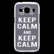 Coque Samsung Galaxy Ace4 Keep Calm Gris