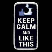 Coque Samsung Galaxy Ace4 Keep Calm Like This Noir