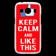 Coque Samsung Galaxy Ace4 Keep Calm Like This Rouge