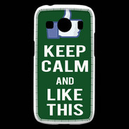 Coque Samsung Galaxy Ace4 Keep Calm Like This Vert