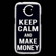 Coque Samsung Galaxy Ace4 Keep Calm Make money Noir
