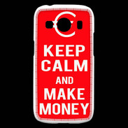 Coque Samsung Galaxy Ace4 Keep Calm Make money Rouge