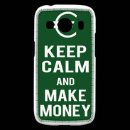 Coque Samsung Galaxy Ace4 Keep Calm Make money Vert