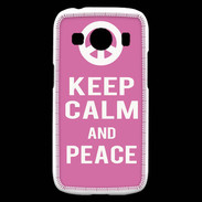 Coque Samsung Galaxy Ace4 Keep Calm Peace Rose