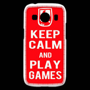 Coque Samsung Galaxy Ace4 Keep Calm Play games Rouge