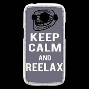 Coque Samsung Galaxy Ace4 Keep Calm Reelax Gris