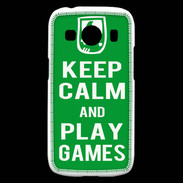 Coque Samsung Galaxy Ace4 Keep Calm Play games Vert