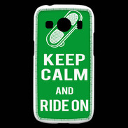 Coque Samsung Galaxy Ace4 Keep Calm Ride on Vert