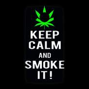 Coque Samsung Galaxy Ace4 Keep Calm Smoke Noir