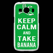 Coque Samsung Galaxy Ace4 Keep Calm Take Banana Vert