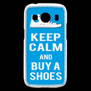 Coque Samsung Galaxy Ace4 Keep Calm Buy Shoes Cyan 