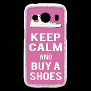 Coque Samsung Galaxy Ace4 Keep Calm Buy Shoes Rose