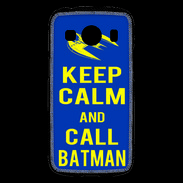 Coque Samsung Galaxy Ace4 Keep Calm Batman Bleu