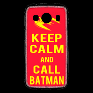 Coque Samsung Galaxy Ace4 Keep Calm Call Batman Rouge