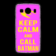 Coque Samsung Galaxy Ace4 Keep Calm Call Batman Rose