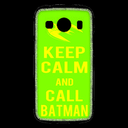 Coque Samsung Galaxy Ace4 Keep Calm Call Batman Vert pomme