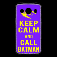Coque Samsung Galaxy Ace4 Keep Calm Call Batman Violet