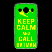 Coque Samsung Galaxy Ace4 Keep Calm Call Batman Vert