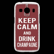 Coque Samsung Galaxy Ace4 Keep Calm Drink Champagne Brique