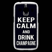 Coque Samsung Galaxy Ace4 Keep Calm Drink champagne Noir