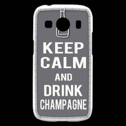 Coque Samsung Galaxy Ace4 Keep Calm Drink champagne Gris