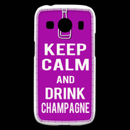 Coque Samsung Galaxy Ace4 Keep Calm Drink champagne Violet