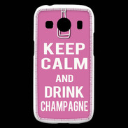 Coque Samsung Galaxy Ace4 Keep Calm Drink champagne Rose