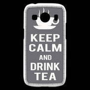 Coque Samsung Galaxy Ace4 Keep Calm Drink Tea Gris