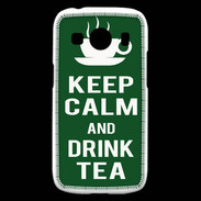 Coque Samsung Galaxy Ace4 Keep Calm Drink Tea Vert