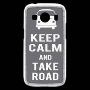 Coque Samsung Galaxy Ace4 Keep Calm Take Road Gris