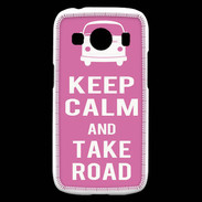 Coque Samsung Galaxy Ace4 Keep Calm Take Road Rose