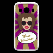 Coque Samsung Galaxy Ace4 Miss business Chatain