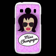 Coque Samsung Galaxy Ace4 Miss Champagne Brune
