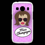 Coque Samsung Galaxy Ace4 Miss Champagne Chatain