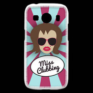 Coque Samsung Galaxy Ace4 Miss Clubbing Chatain