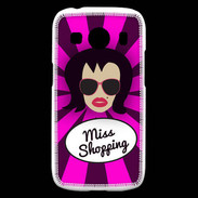 Coque Samsung Galaxy Ace4 Miss Shopping Brune